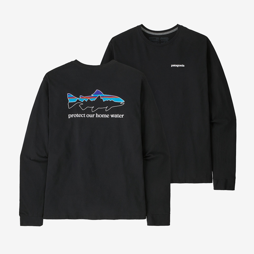 Mens Long Sleeved Home Water Trout Responsibili Tee® Patagonia